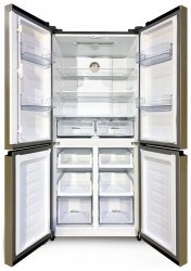 Холодильник Ginzzu NFK-515 золотистый