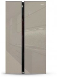Холодильник Ginzzu NFK-520 шампань стекло
