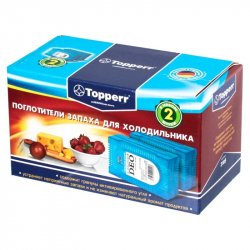 Topperr 3105 Поглотитель запаха для холодильников, 2 шт в упаковке.